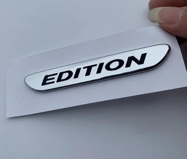 

3D Chrome Edition Fender Marker Side Emblem Badge Decal Stickers C E S Series