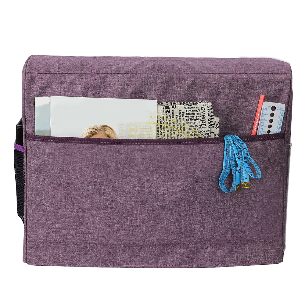 Sewing Storage Bags Quilted Machine Dust Cover Pockets Most Standard Singer Brother Machines Household Sewing Tool Storage Bag