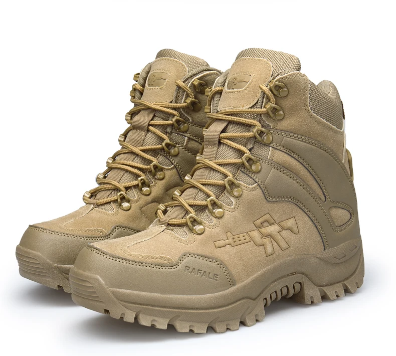 Brand Men's Boots Military boot Chukka Ankle Bot Tactical Big Size Army Male Shoes Safety Combat Mens Motocycle Boots (10)