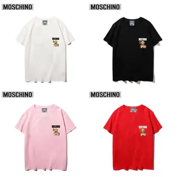 

2020 Moschino T-Shirt Bear Women T-Shirts Short Sleeve Tops MOSCHINO O-Neck Shirt for Women and Men Couples Lovers