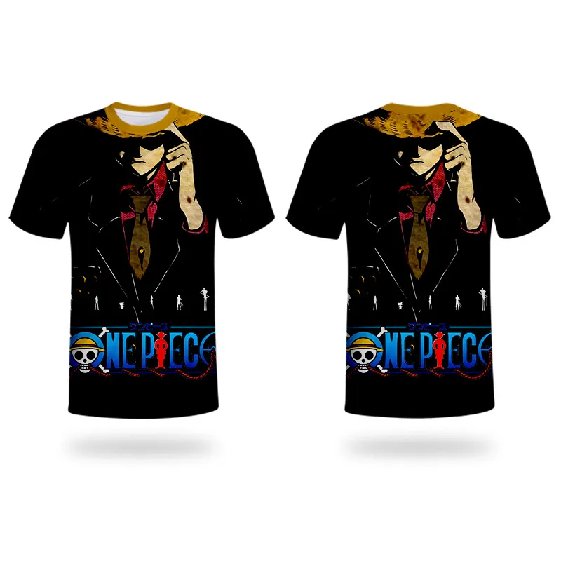 WHOSONG прыгающий аниме мультфильм One Piece 3D футболка Luffy Portgas D. Забавная Ace мужская