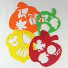 Crianças quebra cabeça pintura precoce outono fruta desenho placa sketchpad brinquedo papelaria modelo ferramentas pintura aprendizagem notebook 2021