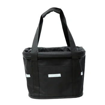 

Folding Bicycle Basket Quick Release Bag Carrier Front Handlebar W/ handle
