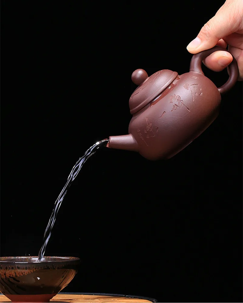 Chinese Yixing Clay Teapot Zisha Teapot Infuser Kung Fu Tea Set 210ml New Arrived Famous Handmade Pot High Quality With Gift Box