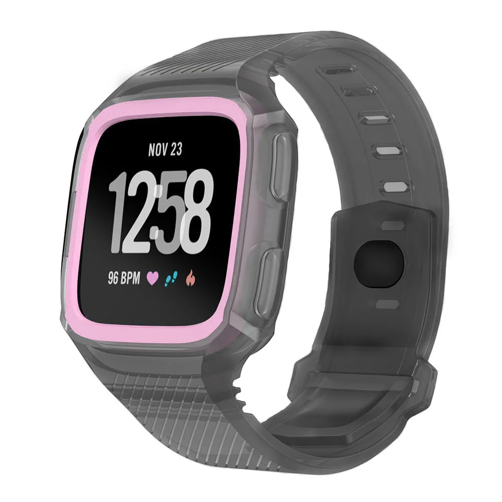 Силиконовый Браслет для Fitbit Versa ремешок для часов Ремешок двухцветный смарт-часов Замена для Fitbit Versa, ремешок Ремешок