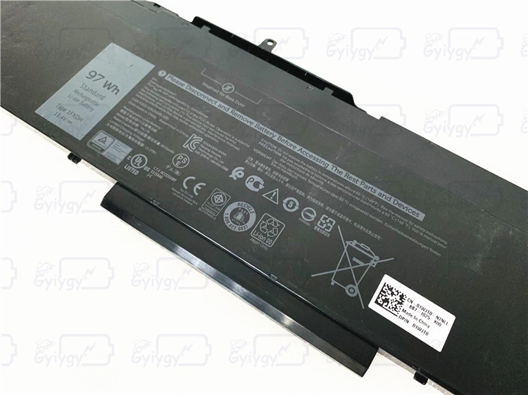 Аккумулятор для ноутбука Dell 1FXDH 1WJT0 черный, 8070 mAh, 1WJT0 IFXDH 11,4 V 97Wh
