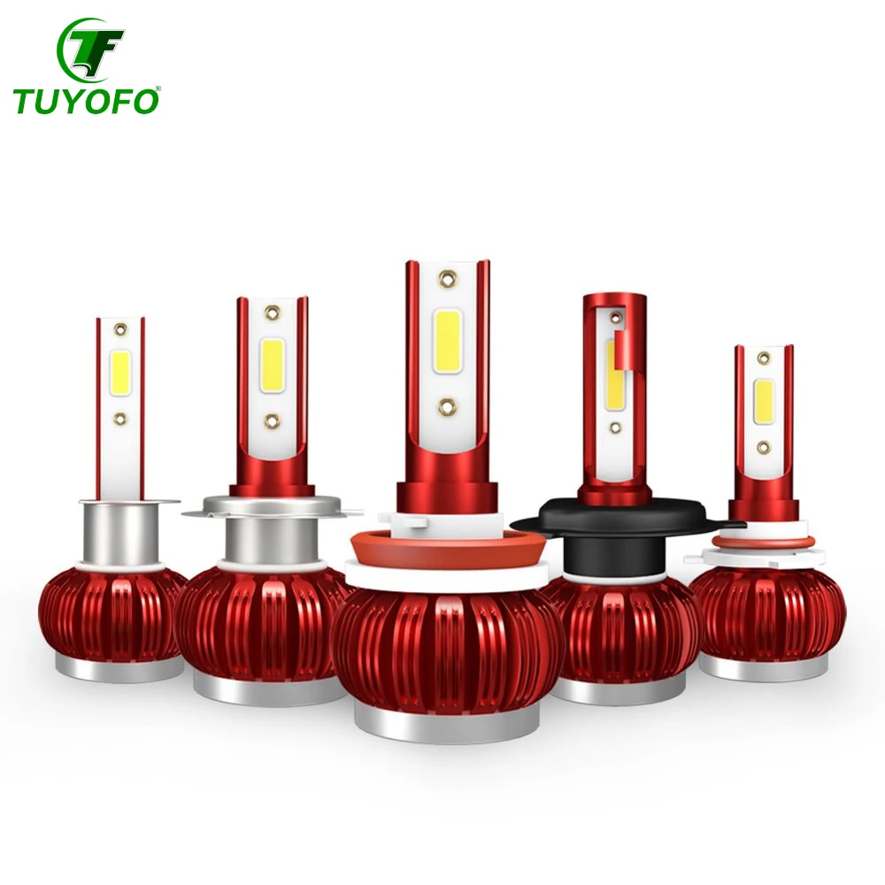 Tuyofo c7 светодиодный фонарь 10000лм фары H7 H4 Hi/Lo луч H1 H11 9005 9006 Авто светодиодный головной свет автомобиля стильные лампы 6000 К холодный белый