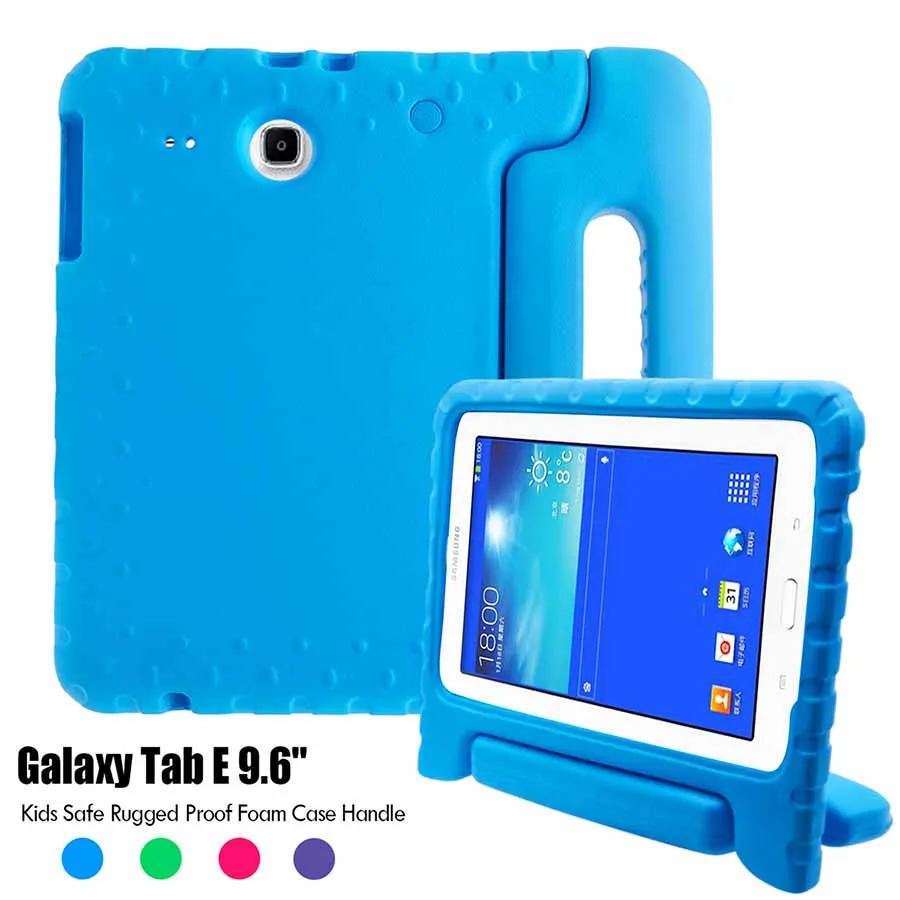 Детский противоударный чехол для samsung Galaxy Tab E 9,6 дюймов T560 T561 T565 T567V Безопасный детский чехол для планшета EVA чехол с ручкой и подставкой
