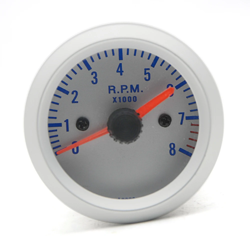 Тахометр автомобильный аналоговый универсальный 52 мм 0 8000 об/мин|cylinder led|cylinder