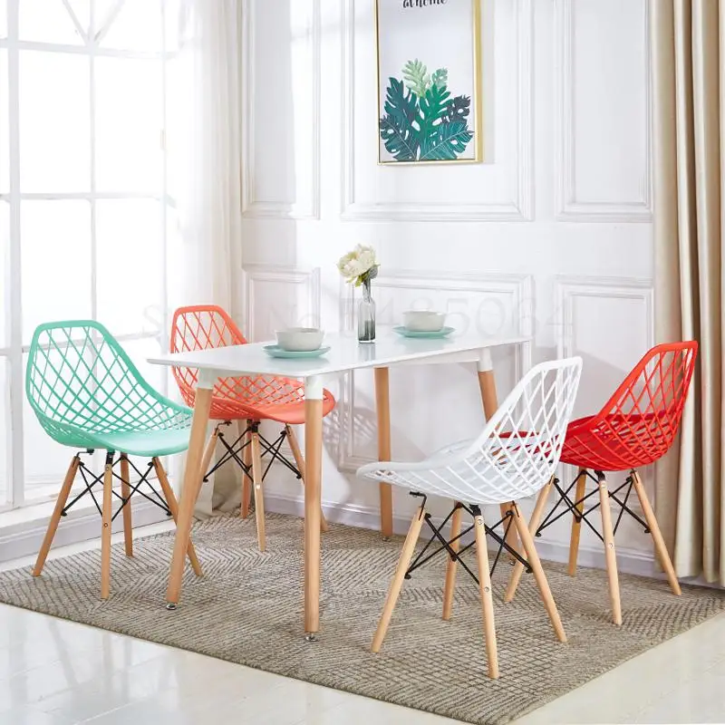 Simple Fashion Modern Creative Desk Chair Back Nordic Home Computer Solid Wood Dining |