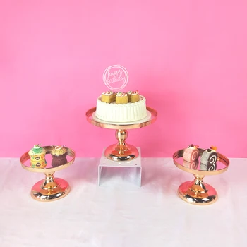 

2019 Mirror Cake Stand Mirror Wedding Plate Decorative Glass Plate For Decoration Dessert Silver /GoldCake Mirror Serving Tray