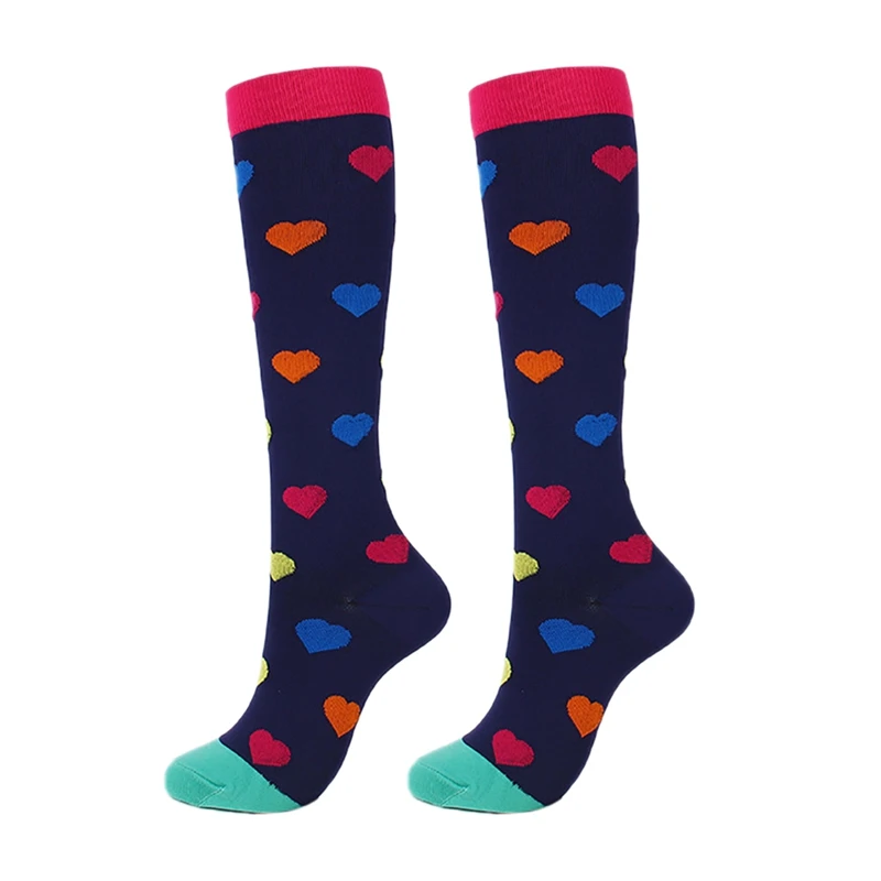 Спортивные Компрессионные носки для мужчин и женщин, гольфы для бега на открытом воздухе, гольфы, носки унисекс Y8 - Цвет: B