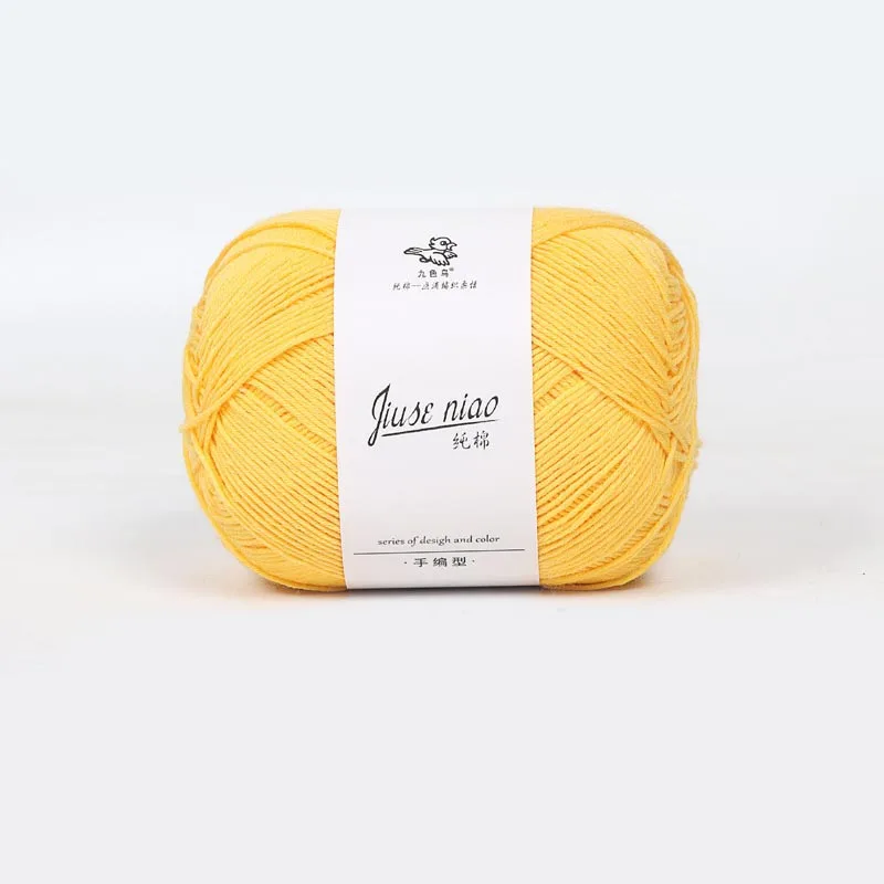 NUBECOM Multi-colored Soft Hand Knitting Yarn Baby Cotton Wool Yarn Crochet Thread DIY Craft Supplies For Clothing Blanket Scarf 5