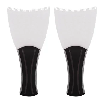 

2pcs Professional Hair Dyeing Plates Coloring Applicator Hair Bleach Tinting Tool for Salon (Black)
