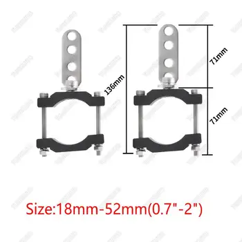 

Motorcycle Mount Brackets Adjustable 1.2/2 Inch Car Tube Bull Bar Mouting Bracket for LED Work Light Bar Clamp Offroad ATV UTV