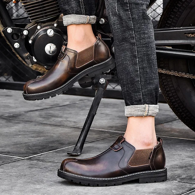 New Arrival Retro Bullock Design Men Classic Business Formal Shoes Pointed Toe leather shoes Men Oxford Dress Shoes - Image 2