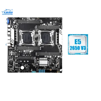 

JINGSHA Dual Socket x99 Motherboards LGA 2011 V3/V4 Dual motherboard set with 2pcs E5 2650V3