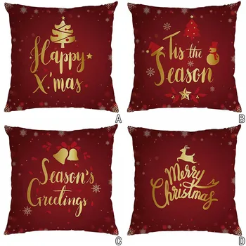 

Christmas Pillow Cover Pillowcases Decorative Sofa Cushion Cover 45x45cm cojines sofa decoracion elegante подушки декор 2021