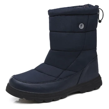 

Winter Men Boots Super Warm Fur Male Snow Boots Outdoor Non-slip Botas Fashion Red Women Casual Shoes