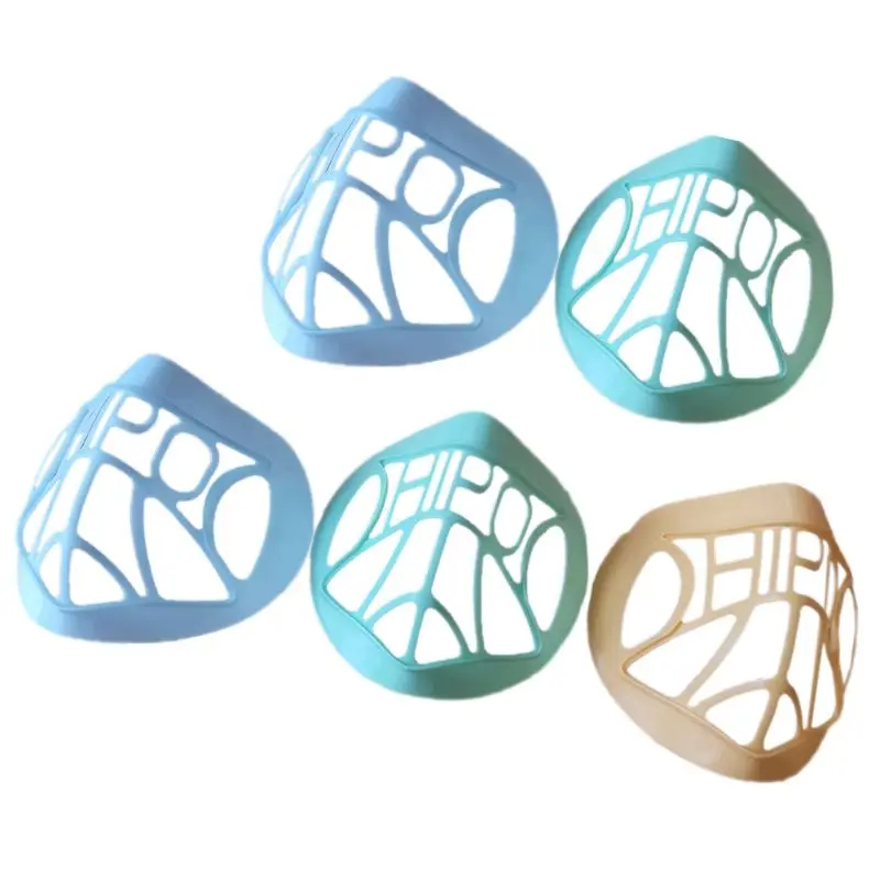 

5 Pcs 3D Stereo Mask Internal Support Holder Protective Frame Breathable Nose Pad Increase Breathing Space Soft Comfortable Face