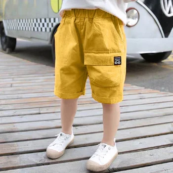 

Boys Shorts Children Clothes Beach Pants For Boys Summer New Children's Five-point Pants Candy Colors Casual Shorts For Boys