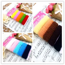 Напрямую от производителя монохромных хлопчатобумажных пряжей пушистый шар пушистый ободок для волос полотенце кольцо бант аксессуары для волос