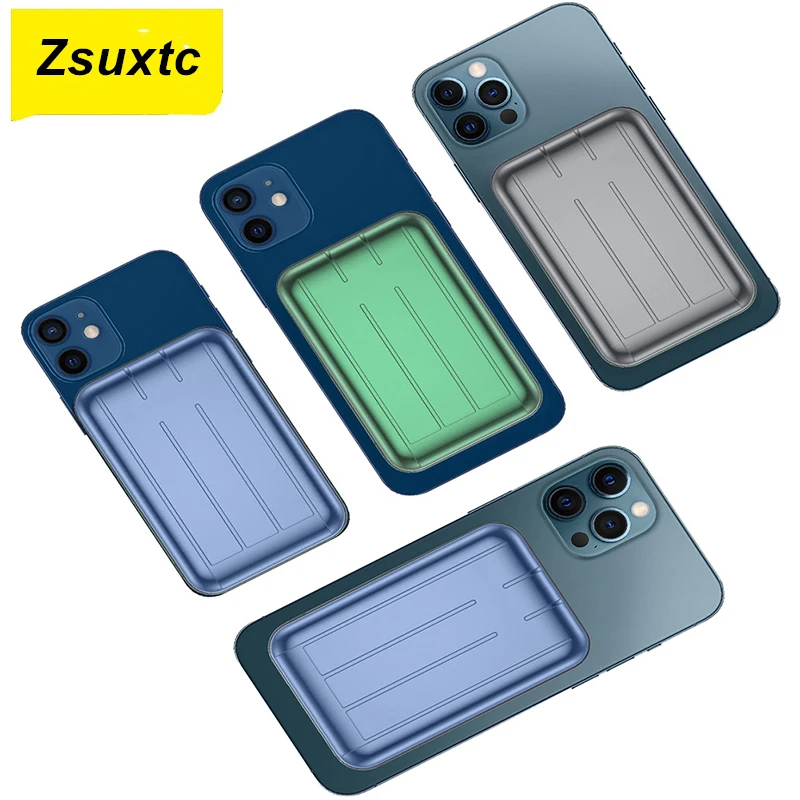 de batería de carga para móvil, cargador magnético rápido Magsafe de 2021, para iphone 12, 12Pro, 12pro Max, 12mini|Cajas de cargadores de batería| - AliExpress