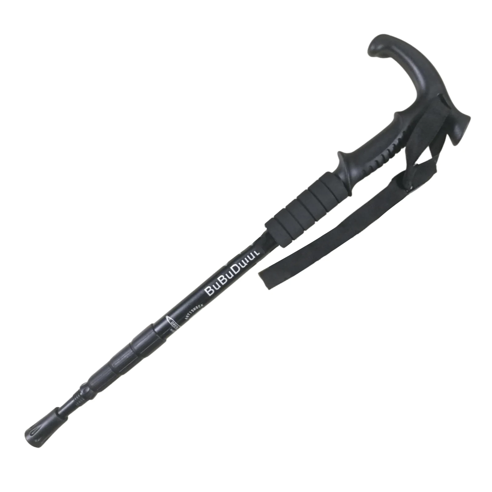 Outdoor Fold Trekking Pole Adjustable Length Aluminum Alloy Wood Nordic Walking Camping Hiking Stick Accessory trekking pole walking stick trekking poles