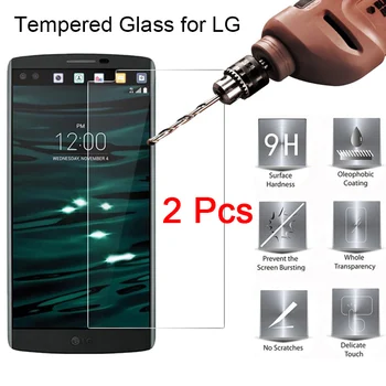 Перейти на Алиэкспресс и купить 2 шт закаленное стекло для LG Stylus 2 Plus Stylus 3 Защитная пленка для экрана для LG K50 K40 K20 K10 power 2018 9H защитное стекло HD