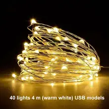 Lighting-Fairy-Garland Led-String-Lights Party-Decoration Christmas-Tree Copper-Wire