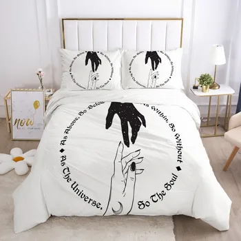 

3D Magic Design Bedding Sets Duvet Cover Set Comforter Cases Pillow Covers Full Twin Double Single Size Custom White Bedclothes