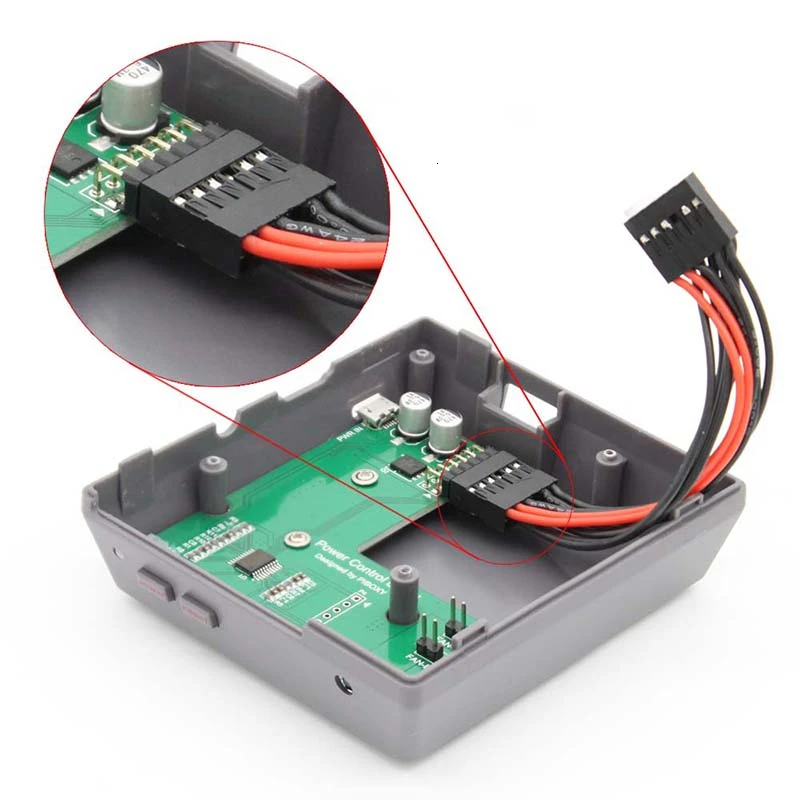 Чехол Piboxy NES NESPi для Raspberry Pi 2B 3B+ 3B с ИК-пультом дистанционного управления, функциональная кнопка выключения питания для Retropie