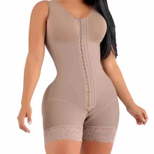 High Compression Short Girdle With Brooches Bust For Daily And Post-Surgical Use Slimming Sheath Belly Women
