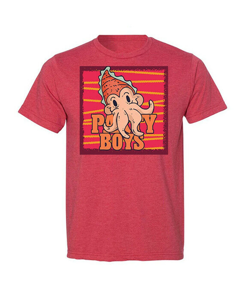 Octopus Party Boys Tees Graphic Funny Generic Novelty Unisex T-Shirt Stylish Custom Tee Shirt |