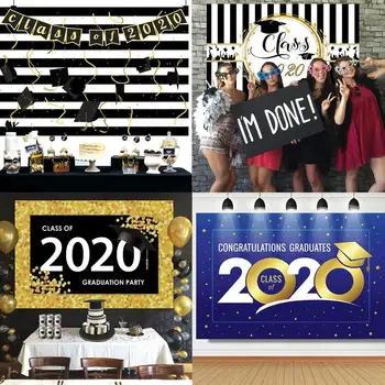 

QIFU Graduation Balloons Backdrop Happy 2020 Graduation Party Decor Gift Celebration Graduation Photo Booth Props Party Supplies