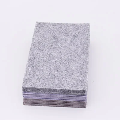 39 Pcs 3 colors CMCYILING 40 шт./партия 10*15 см фетровая ткань 1 мм Толщина полиэфирная ткань для Швейное Ремесло «сделай сам» скрапбук фетровые листы серый - Цвет: 39 Pcs 3 colors