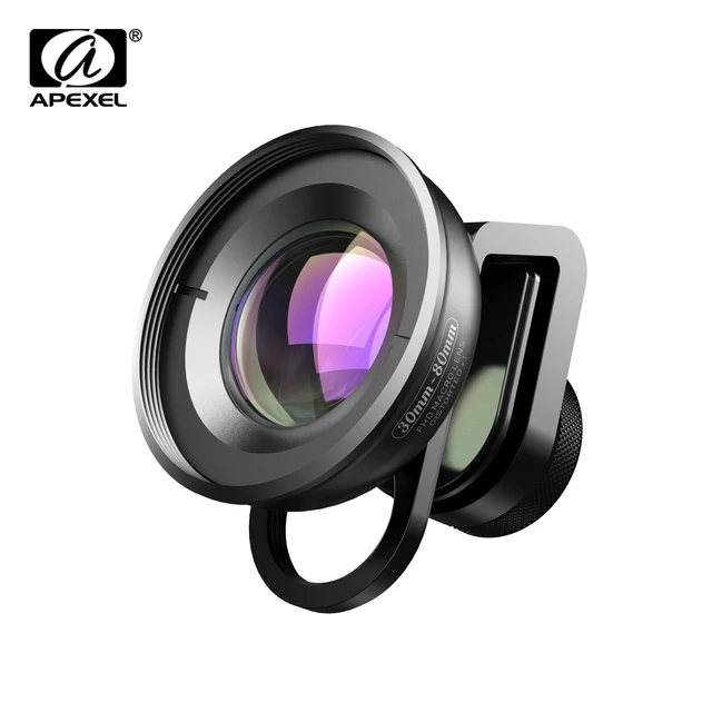 APEXEL HD Optic 30mm-80mm Macro Lens Phone Camera Lens Super Macro Lentes For iPhone Samsung Xiaomi Huawei Smartphones 1