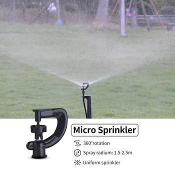 

Hot Irrigation Micro Sprinkler Misting Cooling System DIY Watering Equipment Set for Garden Greenhouse Flower Bed Patio Lawn