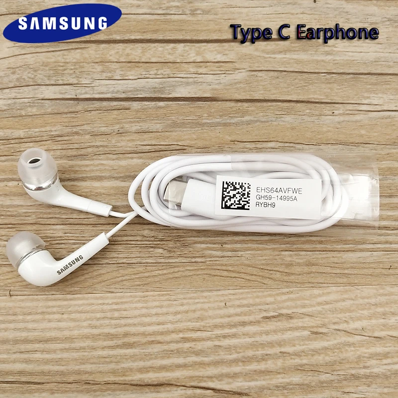 Наушники-вкладыши Samsung Note 10 20 проводные наушники с микрофоном и USB-C регулятором