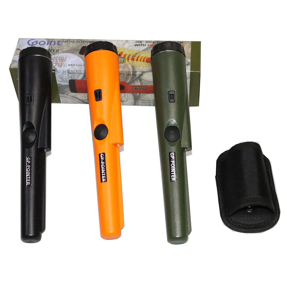 

Frees Shipping New Arrived Iron Hunter Pinpointing Hand Held Metal Detector LED Flashlight Audio and Vibrate Gold Detector