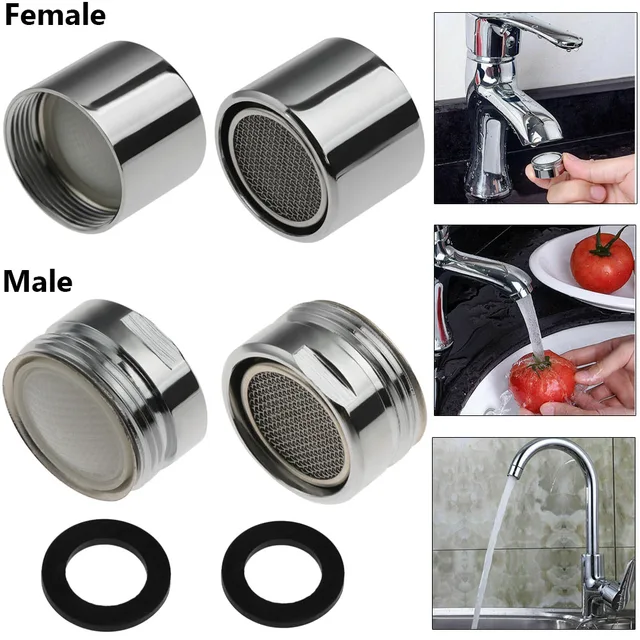 1Set 20/22/24/28mm Water Saving Tap Aerator Faucet Male Female Nozzle Spout End Diffuser Filter Faucet Accessories 4