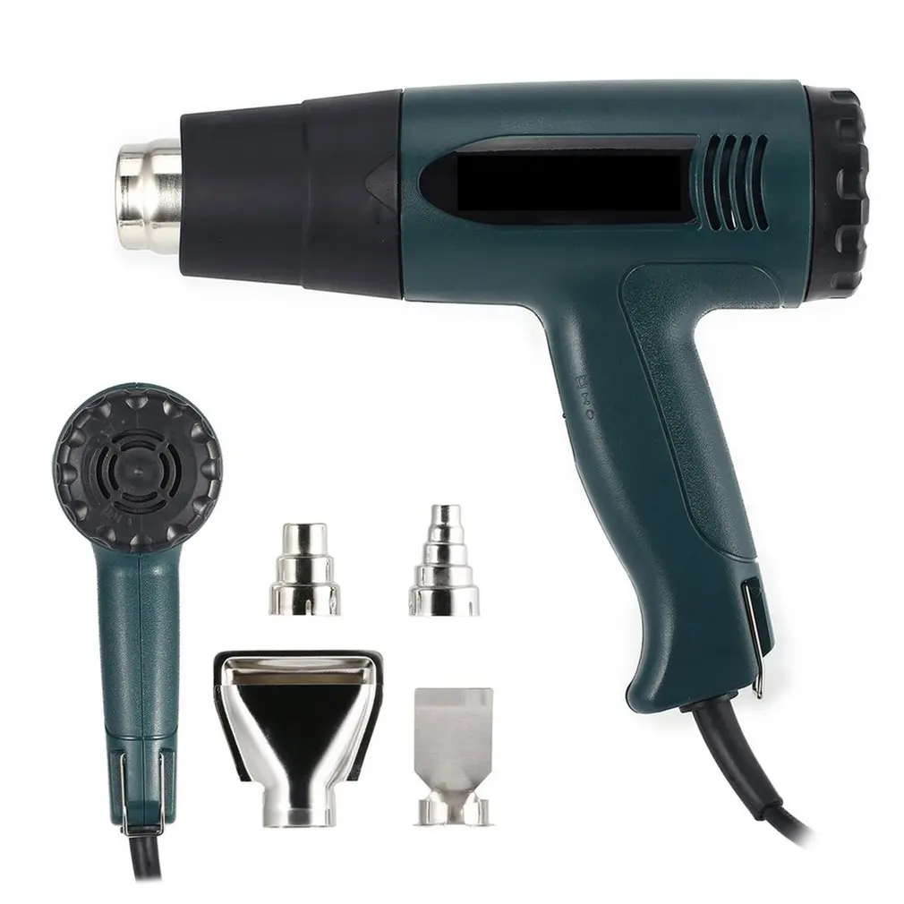 Hot Air Gun Thermostatic Plastic Welding Torch 1600W Electric Heat Gun Soldering Rework DIY Tool Heat Gun Hot Air Blower