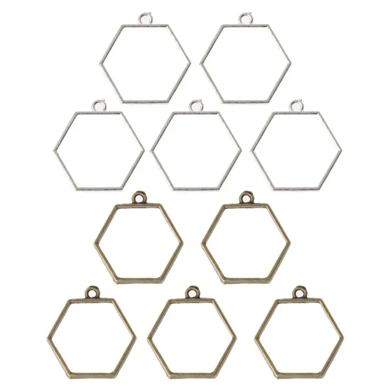 5 шт. полый каркас открытая задняя рамка кулон УФ Смола прессованный цветок