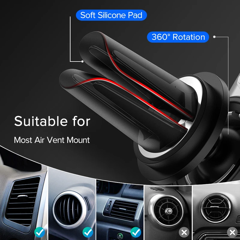 SUPTEC Gravity Автомобильный держатель для телефона вентиляционное отверстие крепление держатель мобильного телефона для телефона в автомобиле подставка поддержка для iPhone XS samsung gps