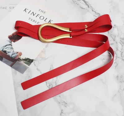 Big buckle PU leathe