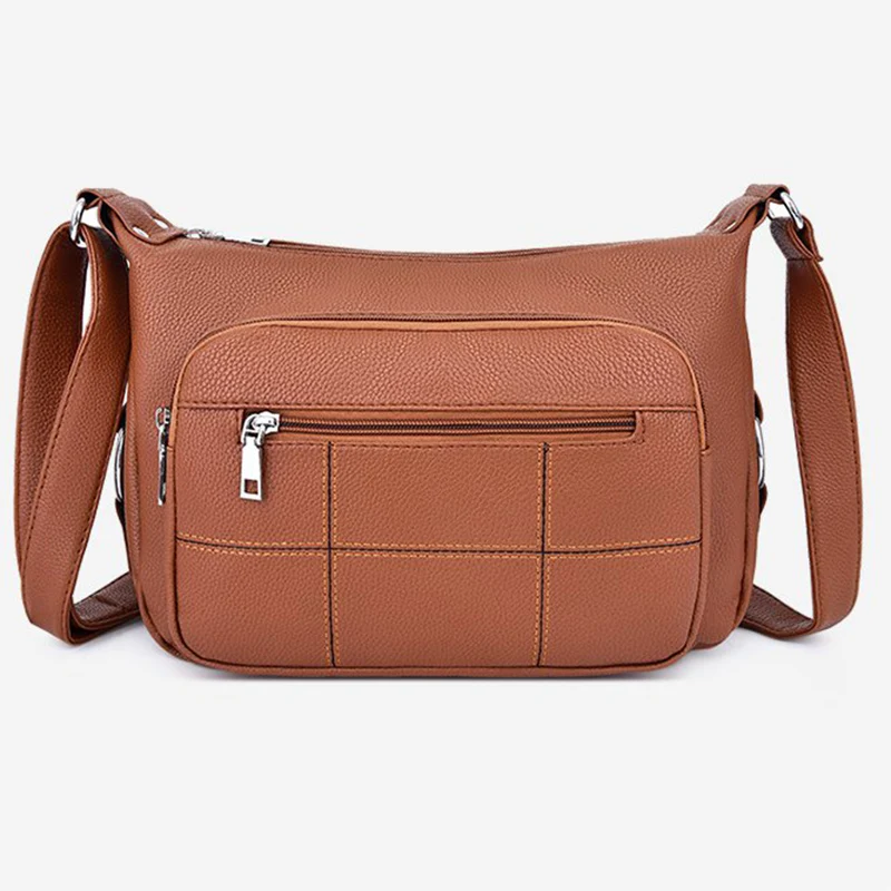 

Women Shoulder Bag Fashion Ladies Handbag Pu Leather Crossbody Bag Purse Soft Messenger Bag Washed Leather Women Small Bags