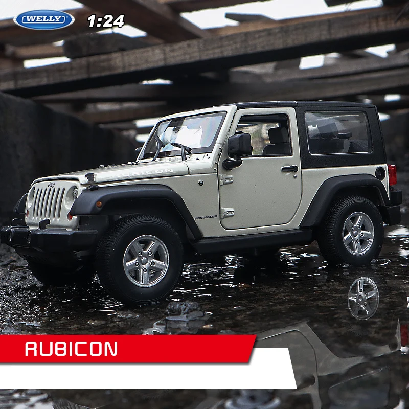 WELLY 1:24 Jeep Wrangler белый жесткий автомобиль сплав модель автомобиля Моделирование
