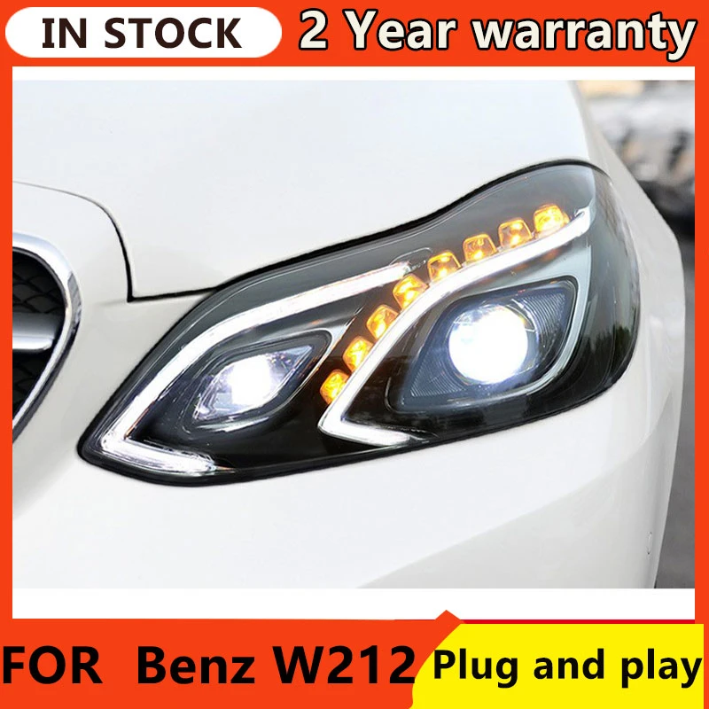 For Car Benz W212 Headlights 20092016 Drl Day Running Light Led Bi