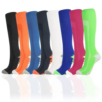 

Breathable Cushion Knee High Compression Socks Sport Soccer Stockings Non-slip Outdoor Cycling Presure Elasticity Running Socks