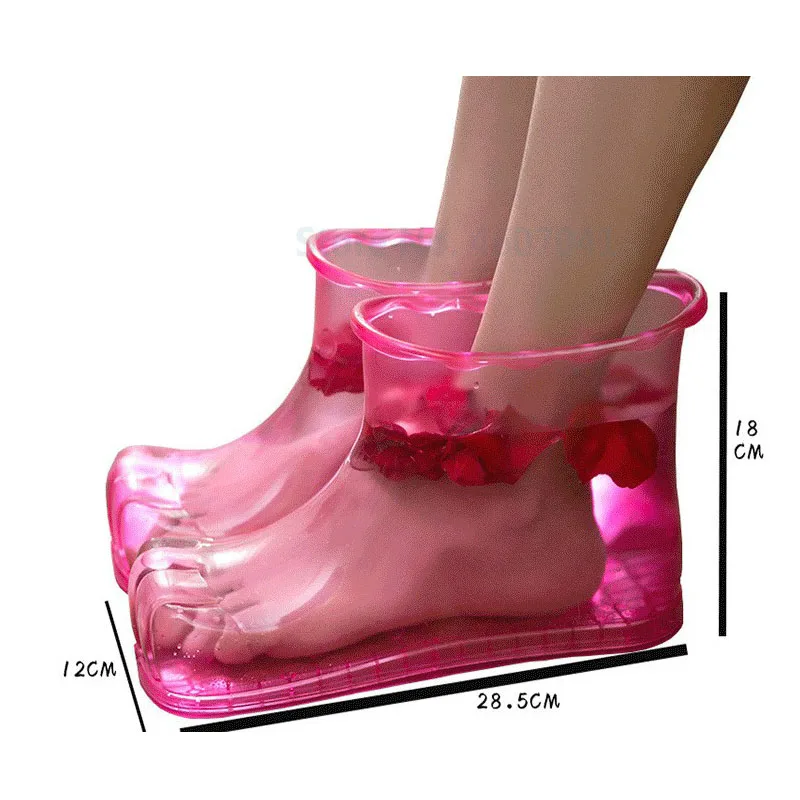 EUR42 PINK Массажные сапоги для ног; домашние тапочки для релаксации; обувь для ухода за ногами; горячий компресс для ног; Замочите стопы; акупунктурная подошва - Цвет: EUR42 PINK